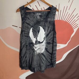Torrid Marvel Venom Tie Dye Lace Up Shoulder Tank Top Women Size 2